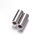 304 Stainless Steel Magnetic Clasps with Glue-in Ends(STAS-K006-10C)-2