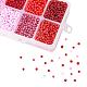 1 Box 8/0 Glass Seed Beads Round  Loose Spacer Beads(SEED-X0050-3mm-07)-4