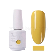 15ml Special Nail Gel, for Nail Art Stamping Print, Varnish Manicure Starter Kit, Gold, Bottle: 34x80mm(MRMJ-P006-B051)
