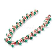 Handmade Lampwork Beads, Christmas Stocking, Colorful, 17~19x20~21x10~11mm, Hole: 1.2mm(LAMP-P051-E02)