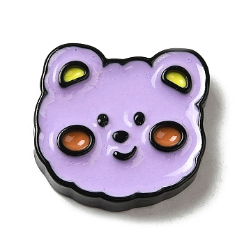 Opaque Resin Cabochons, Cartoon Cabochons, for Jewelry Making, Bear, 21x22x5mm