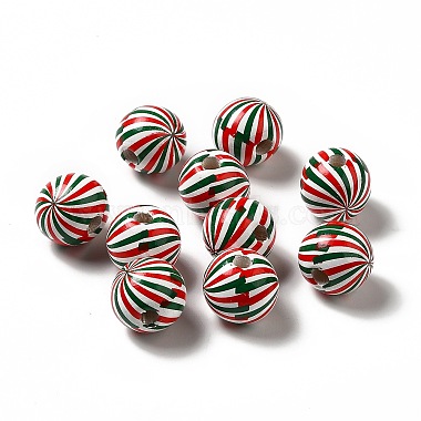 Colorful Round Wood Beads