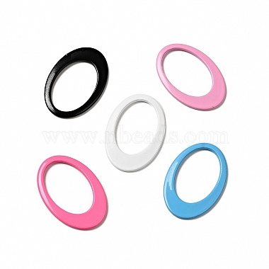 Mixed Color Oval 201 Stainless Steel Linking Rings