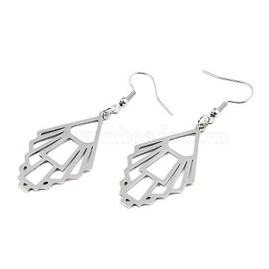 Tarnish Resistant 201 Stainless Steel Dangle Earrings(STAS-S105-JN610-1)-2