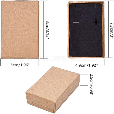 красно-бумажные картонные шкатулки для драгоценностей(CBOX-BC0001-09)-3