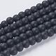 Synthetic Black Stone Beads Strands(G-G508-6)-1