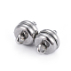 304 Stainless Steel Magnetic Clasps with Loops(STAS-P206-03P)-1