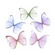 Décoration artisanale d'ailes en tissu polyester bicolore(FIND-S322-012B)-1