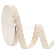 Cotton Ribbon, for Garment, Home Textile Decor, Flat, PapayaWhip, 1 inch(26mm)(OCOR-WH0046-04A)
