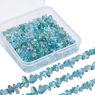 2 Strands Natural Apatite Chip Beads Strands, 3~5x3~5mm, Hole: 1mm, about 32 inch(G-SC0002-52)