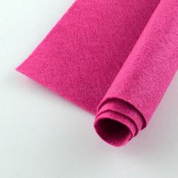 Non Woven Fabric Embroidery Needle Felt for DIY Crafts, Square, Medium Violet Red, 298~300x298~300x1mm, about 50pcs/bag(DIY-Q007-37)