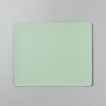 PU Leather Mouse Pads, Rectangle, Dark Sea Green, 190x230x2mm