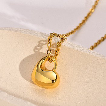 Openable 316L Surgical Stainless Steel Memorial Urn Ashes Pendants, Heart, Golden, 15.2x13mm