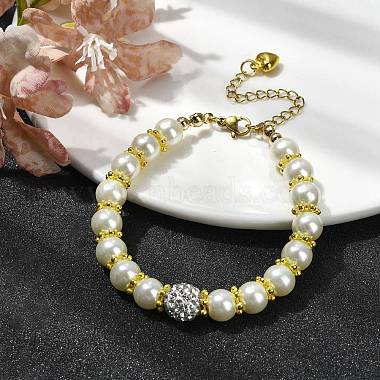 Glass Imitation Pearl Beaded Bracelets for Women(BJEW-JB10034-01)-2