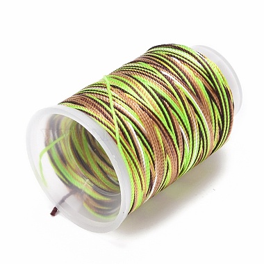 5 Rolls 12-Ply Segment Dyed Polyester Cords(WCOR-P001-01B-021)-2