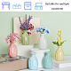 6Pcs 6 Colors Mini Ceramic Floral Vases for Home Decor(BOTT-NB0001-04)-4