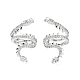 Rack Plating Brass Micro Pave Cubic Zirconia Cuff Earring(EJEW-C086-16P)-1