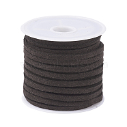 Coconut Brown Flat Faux Suede Cord, Faux Suede Lace, 3x1.5mm, about 5.46 yards(5m)/roll(X-LW-R003-07)