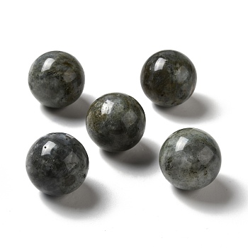 Natural Labradorite Beads, No Hole/Undrilled, Round, 25~25.5mm