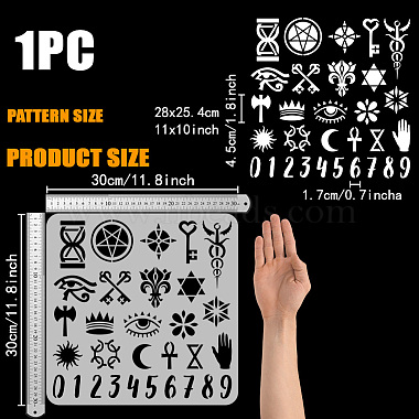 PET Hollow Out Drawing Painting Stencils(DIY-WH0391-0809)-2