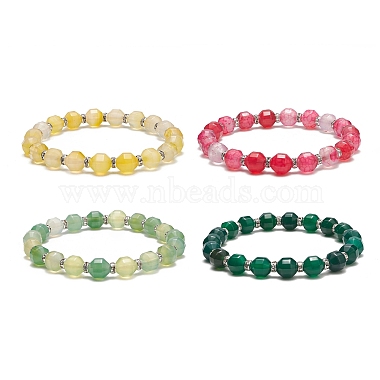 Mixed Color Natural Agate Bracelets