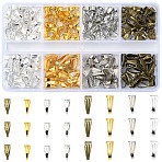 Iron Snap on Bails, Mixed Color, 7~8.5x3~3.5x3.5~4mm, Hole: 2.5~3x6.5~7.5mm, 320pcs/set(IFIN-YW0003-71)