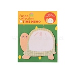Cartoon Animal Shape Memo Notepads, To Do List Sticky Note, for Note-Taking, Reminders Office School Reading, Tortoise Pattern, 59x52x0.07mm, about 20 sheets/bag(DIY-WH0453-14C)