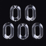 Transparent Acrylic Linking Rings, Quick Link Connectors, For Jewelry Cable Chains Making, Oval, Clear, 15x9x3mm, Inner Diameter: 3.5x9mm, about 2370pcs/500g(TACR-R147-02F)