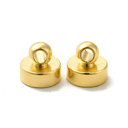 Brass Pendant Bails, Cadmium Free & Lead Free, Long-Lasting Plated, Flat Round, Real 24K Gold Plated, 6x5.5mm, Hole: 1.5mm(KK-H442-02G)