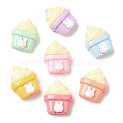 Cartoon Opaque Reisn Decoden Cabochons, for Jewelry Making, Mixed Color, Food, 15.5x13x6.5mm(RESI-C039-02A)