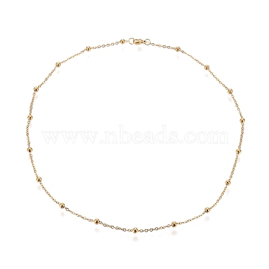 304 Stainless Steel Cable Chain Necklaces(X-NJEW-M183-5G)-2