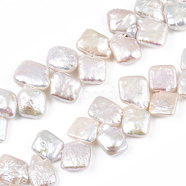 Baroque Natural Nucleated Pearl Keshi Pearl Beads Strands(PEAR-S020-K10)-3