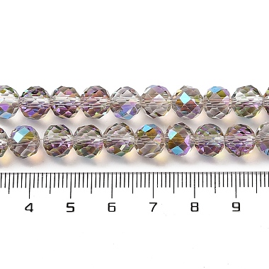 Half Rainbow Plated Electroplate Beads Strands(EGLA-H104-08A-HR03)-4