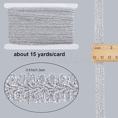 15 Yards Metallic Lace Trims(OCOR-GF0003-23A)-2