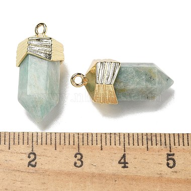 Natural Amazonite Faceted Pendants(G-G181-03G-08)-3