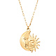 Golden Stainless Steel Pendant Necklace(SA1727-1)-1