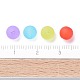 6mm Mixed Transparent Round Frosted Acrylic Ball Bead(X-FACR-R021-6mm-M)-7