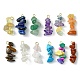 12Pcs 12 Styles Natural & Synthetic Mixed Gemstone Pendants(PALLOY-JF02499-01)-1