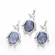 Natural Sodalite Pendants(G-L512-A22)-1