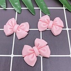 Resin Bowknot Cabochons, DIY for Bobby Pin Hair Accessories, Pink, 19x24mm(CRES-TAC0003-05C)