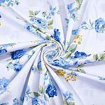 2M Cotton Fabric, Clothing Accessories, Flower Pattern, White, 1600mm(DIY-WR0001-13)