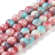 Baking Paint Glass Bead Strands, Round, Pale Violet Red, 6mm, Hole: 1mm, about 145~147pcs/strand, 32.28~32.68''(82~83cm)(GLAA-H031-01A-01)