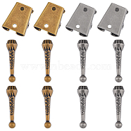 DIY Bolo Tie End Making Finding Kit, Including Alloy Cord Ends, Iron Slide Clasps, Mixed Color, 12Pcs/box(FIND-FH0005-94)