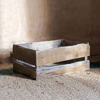 Wood Nesting Storage Crates, Rustic Crates for Storage Display Decoration , BurlyWood, 250x400x160mm