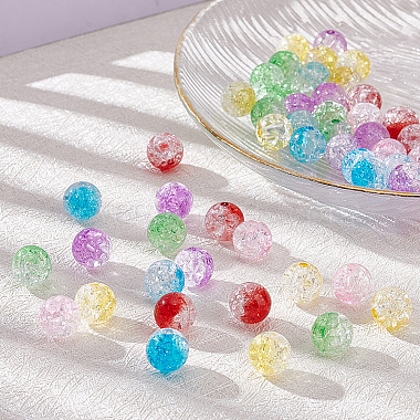 60Pcs 6 Colors Transparent Crackle Acrylic Beads(CACR-AR0001-01)-5
