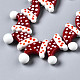 Handmade Bumpy Lampwork Beads Strands(LAMP-Q031-007)-3