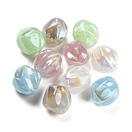Opaque Acrylic Beads, Imitation Shell Effect, Mixed Color, 21x19.5x19mm, Hole: 3.2mm(MACR-K353-10)
