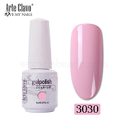8ml Special Nail Gel, for Nail Art Stamping Print, Varnish Manicure Starter Kit, Pearl Pink, Bottle: 25x66mm(MRMJ-P006-H030)