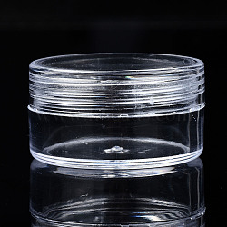 Column Polystyrene Bead Storage Container, for Jewelry Beads Small Accessories, Clear, 4x2.2cm, Inner Diameter: 3.3cm(CON-N011-020)