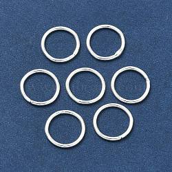 Brass Soldered Closed Jump Rings, Round, Cadmium Free & Lead Free, Silver Color Plated, 18 Gauge, 10x1mm, Inner Diameter: 8mm, Hole: 8mm(X-KK-M165-10mm-02S-RS)